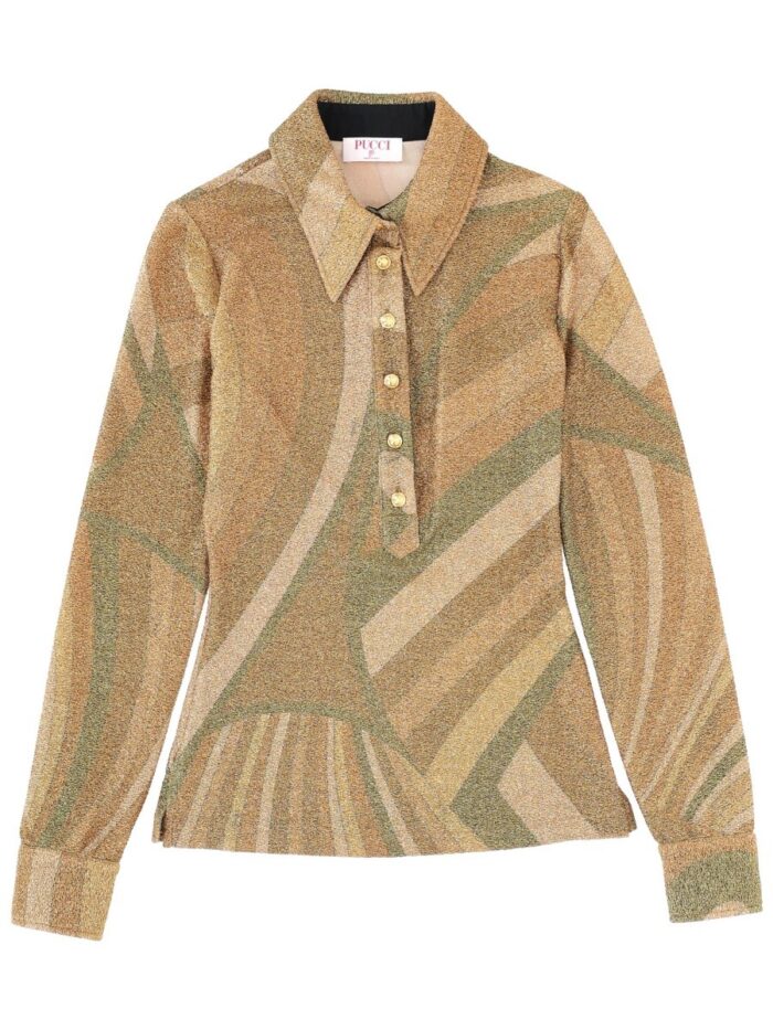 pucci "iris" print top PUCCI "IRIS" PRINT TOP