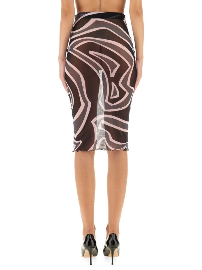 PUCCI LABYRINTH PRINT MIDI SKIRT