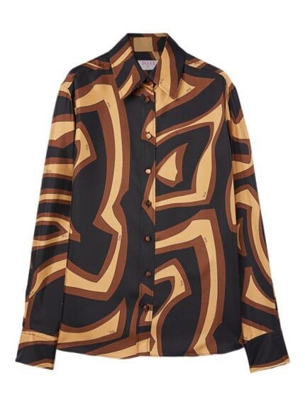 PUCCI LABYRINTH PRINT SILK SHIRT