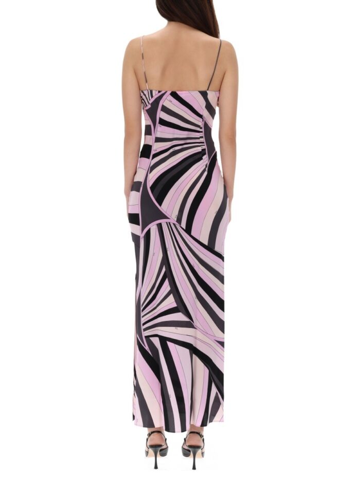 PUCCI LONG DRESS WITH "IRIS" PRINT