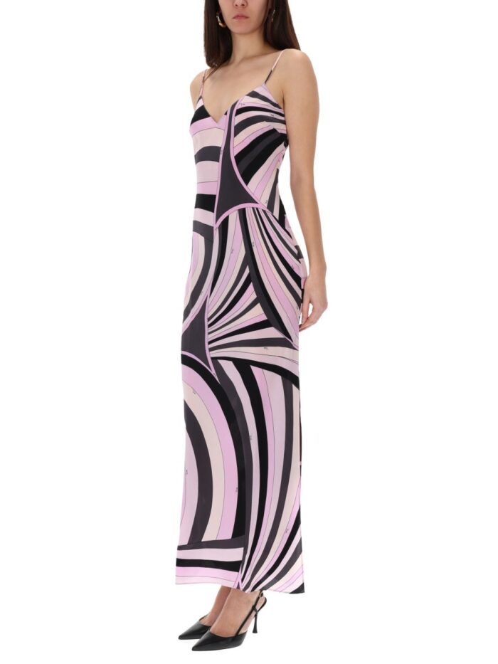 PUCCI LONG DRESS WITH "IRIS" PRINT