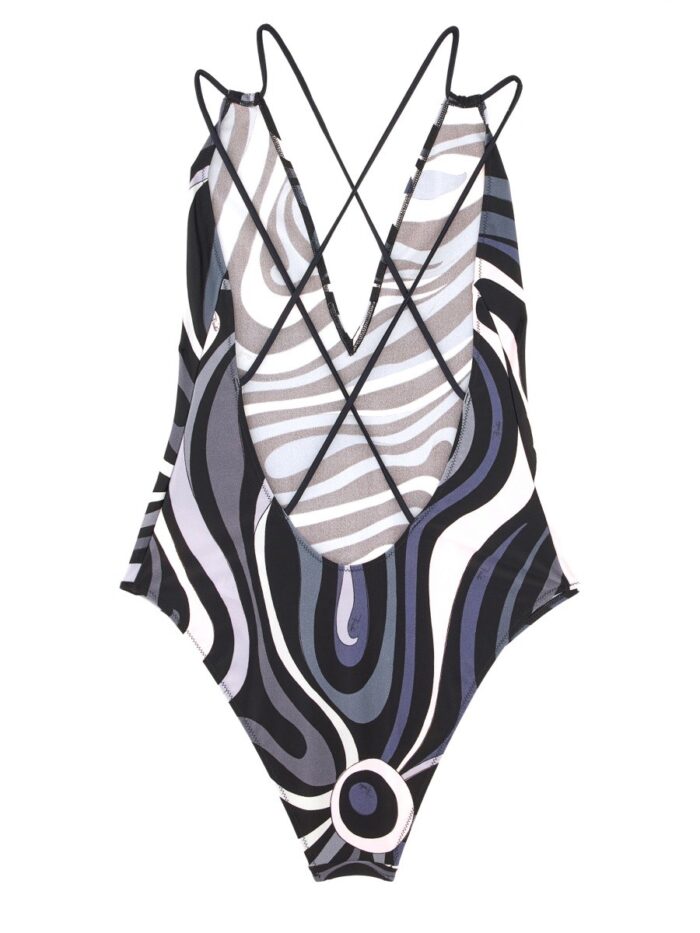 PUCCI MARBLE PRINT ONE PIECE SWIMSUIT