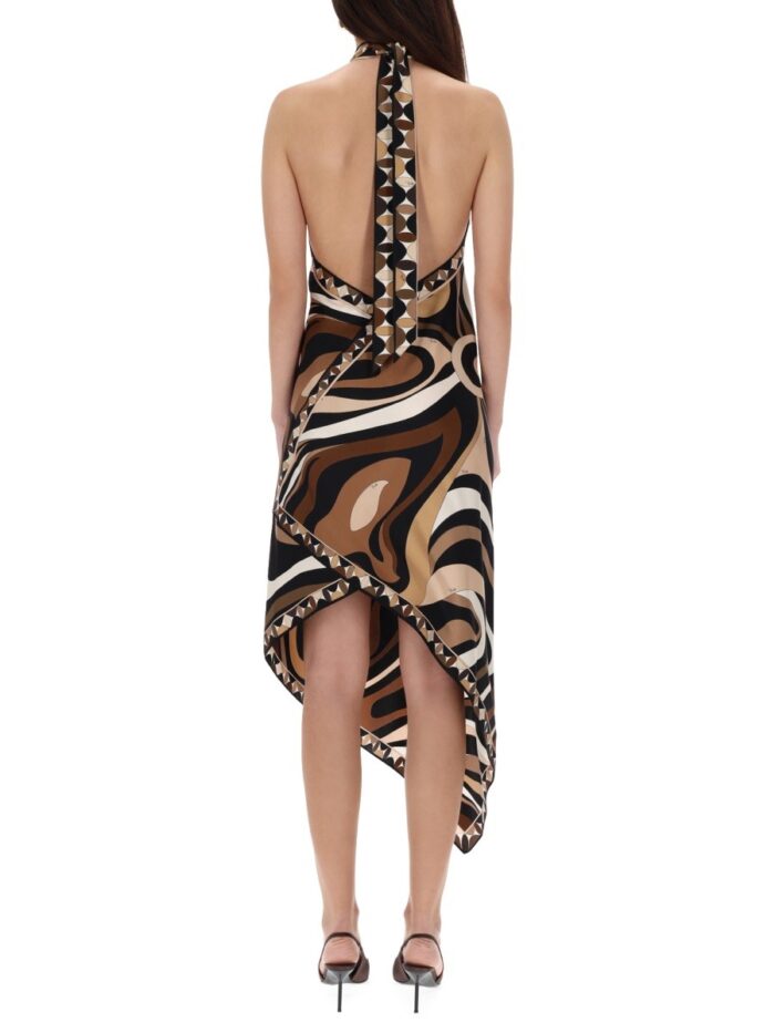 PUCCI MIDI DRESS WITH "MARBLE" PRINT