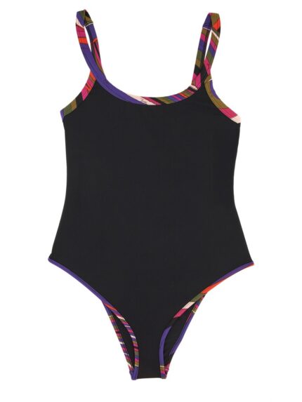 PUCCI ONE PIECE SWIMSUIT WITH PRINTED EDGES