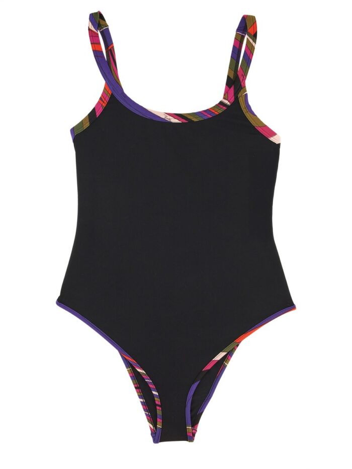 PUCCI ONE PIECE SWIMSUIT WITH PRINTED EDGES