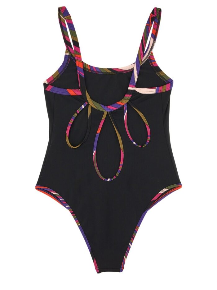 PUCCI ONE PIECE SWIMSUIT WITH PRINTED EDGES