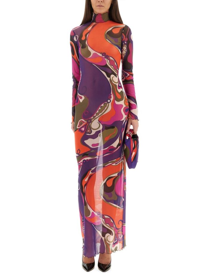 PUCCI ORCHID PRINT DRESS