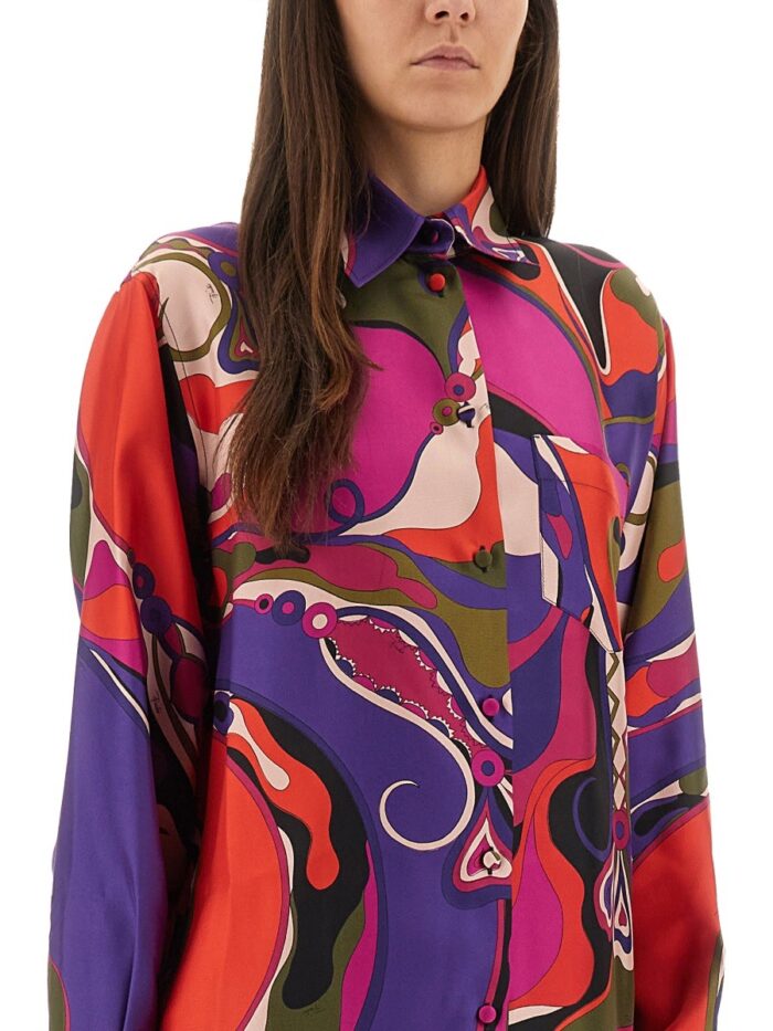PUCCI ORCHID PRINT SHIRT