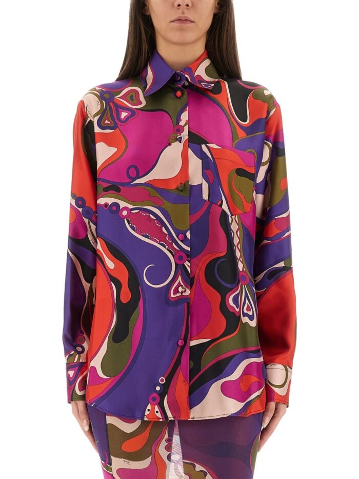 pucci orchid print shirt PUCCI ORCHID PRINT SHIRT
