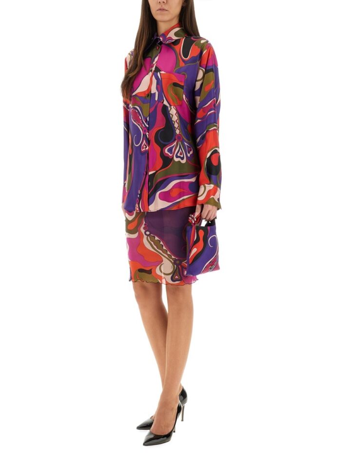 PUCCI ORCHID PRINT SHIRT