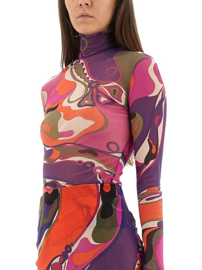 PUCCI ORCHID PRINT TOP