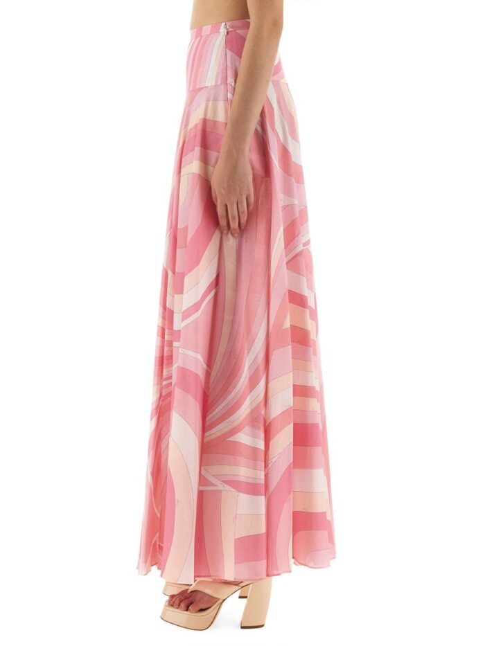 PUCCI SKIRT WITH "IRIS" PRINT