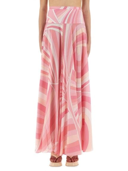 PUCCI SKIRT WITH "IRIS" PRINT