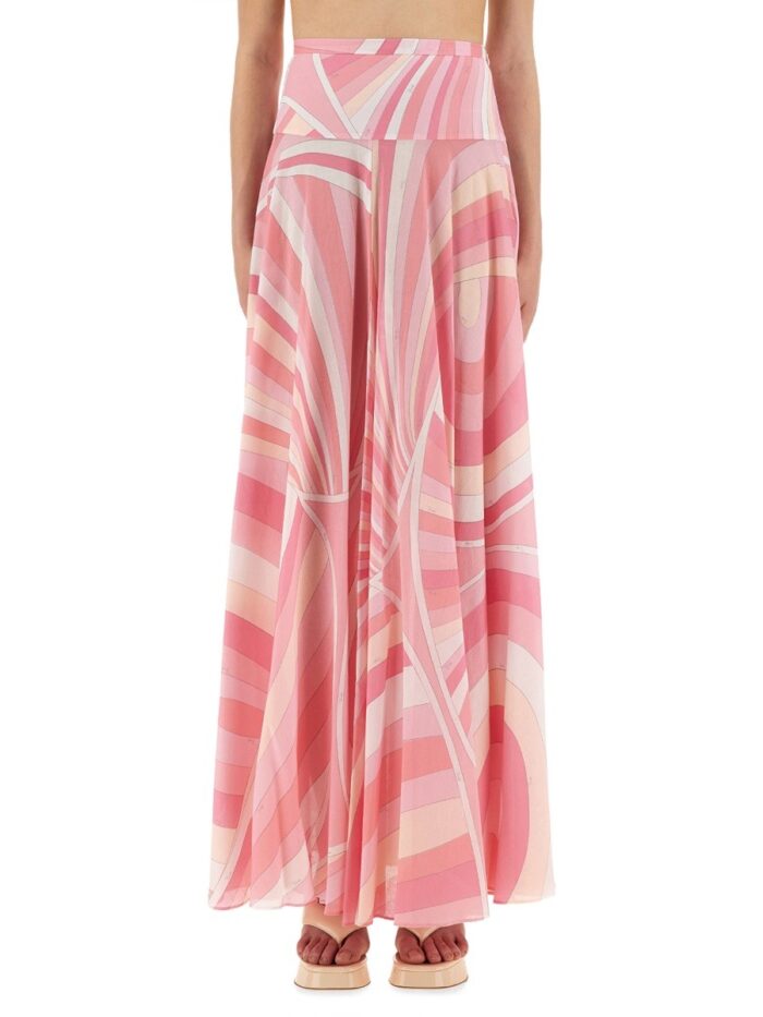 PUCCI SKIRT WITH "IRIS" PRINT