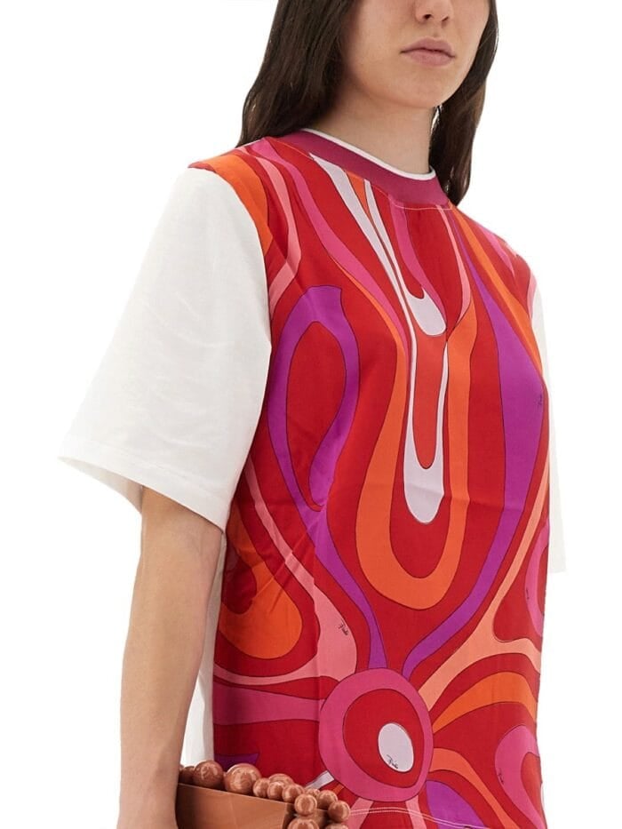 PUCCI T-SHIRT WITH "IRIS" PRINT