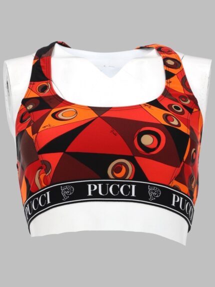 PUCCI TOP BRA CON STAMPA