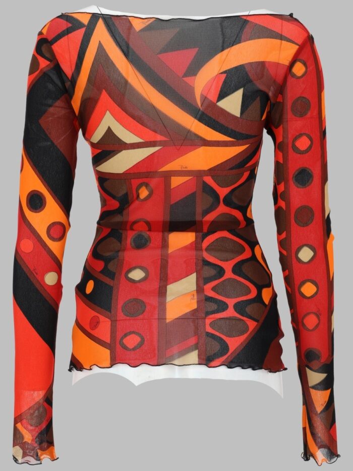 PUCCI TOP IN TULLE "VIVARA"