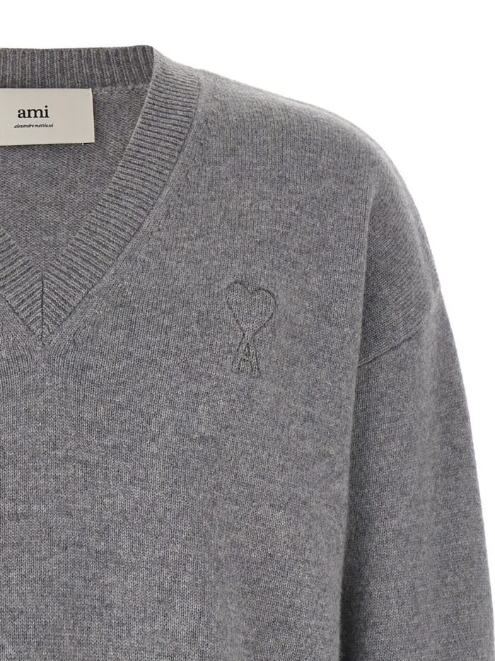 AMI PARIS Puff Logo Patch Sweater