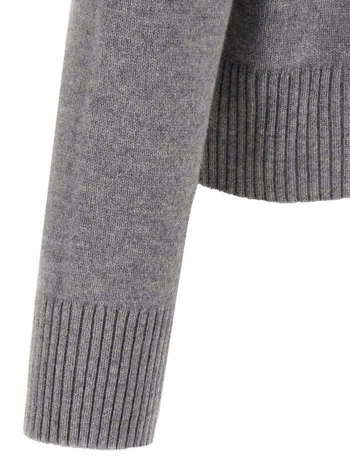 AMI PARIS Puff Logo Patch Sweater