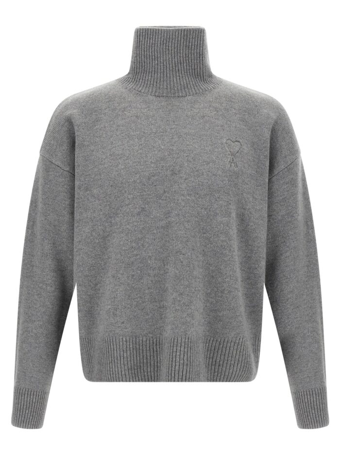 ami paris puff logo sweater AMI PARIS Puff Logo Sweater