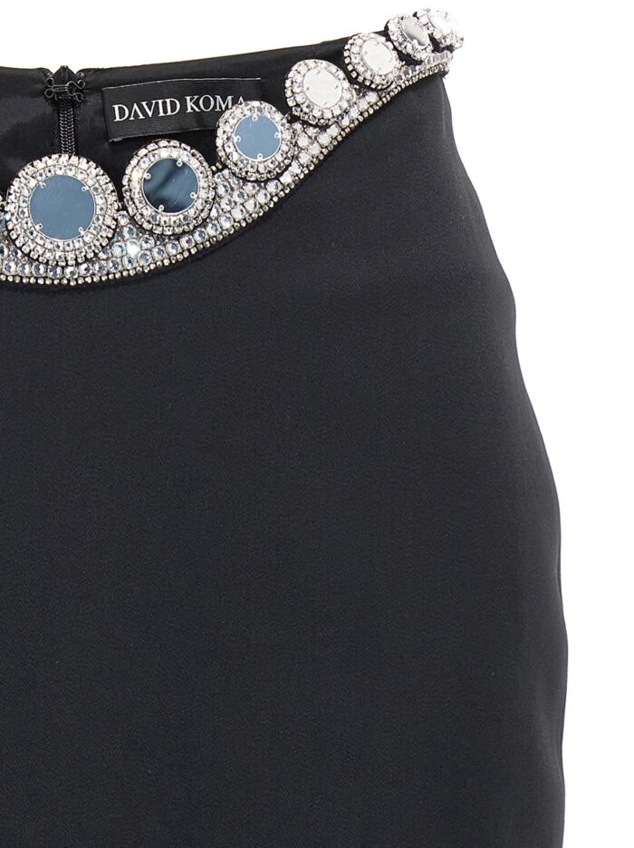 DAVID KOMA 'Puffer Circle Embroidery' Skirt