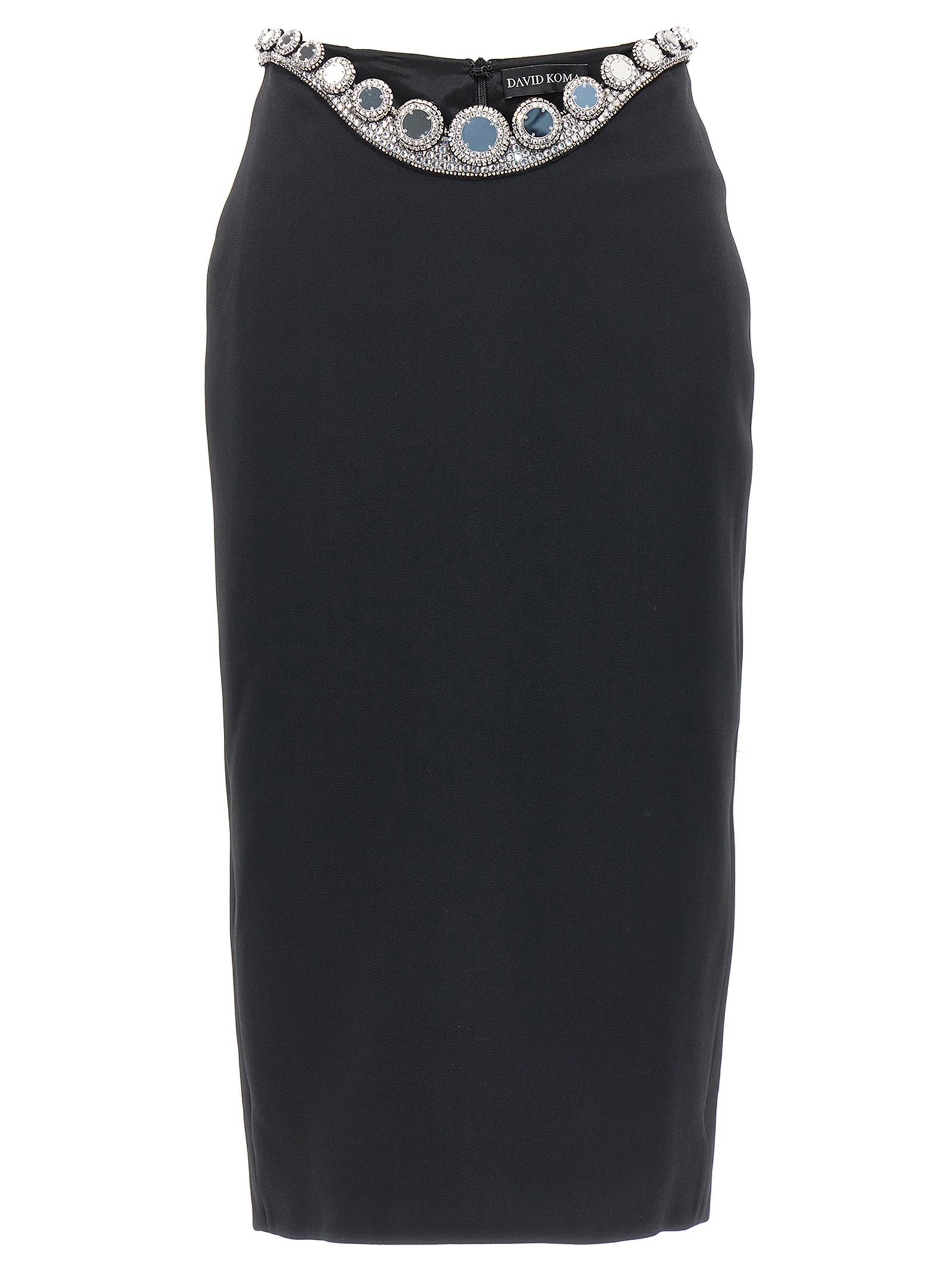 DAVID KOMA 'Puffer Circle Embroidery' Skirt