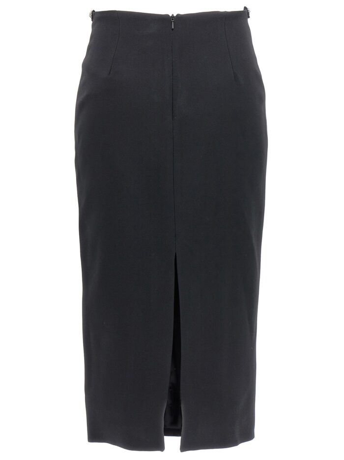 DAVID KOMA 'Puffer Circle Embroidery' Skirt