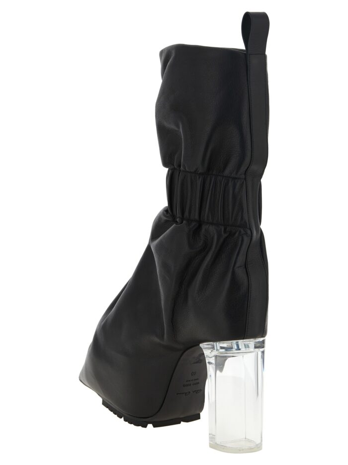 RICK OWENS 'Pull On Cuffed Taquito' Ankle Boots