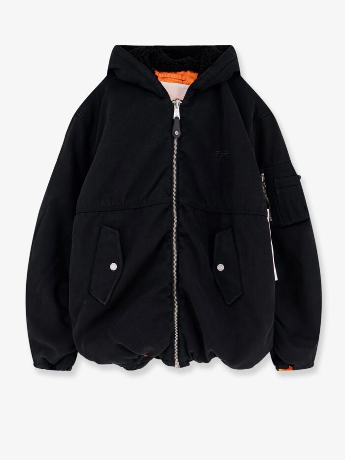 PURPLE BRAND Alpha X Purple Hooded Reversible Bomber Jacket
