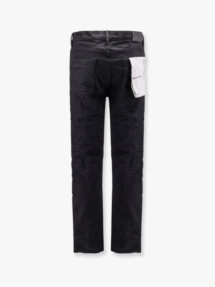 PURPLE BRAND Black Raw Slim Straight Jeans