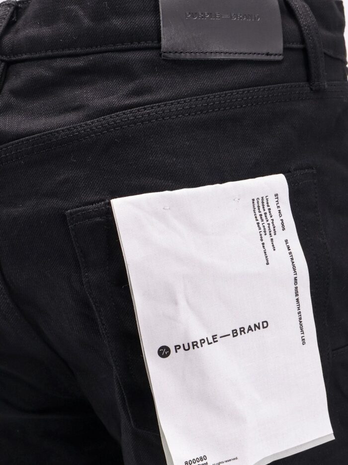 PURPLE BRAND Black Raw Slim Straight Jeans