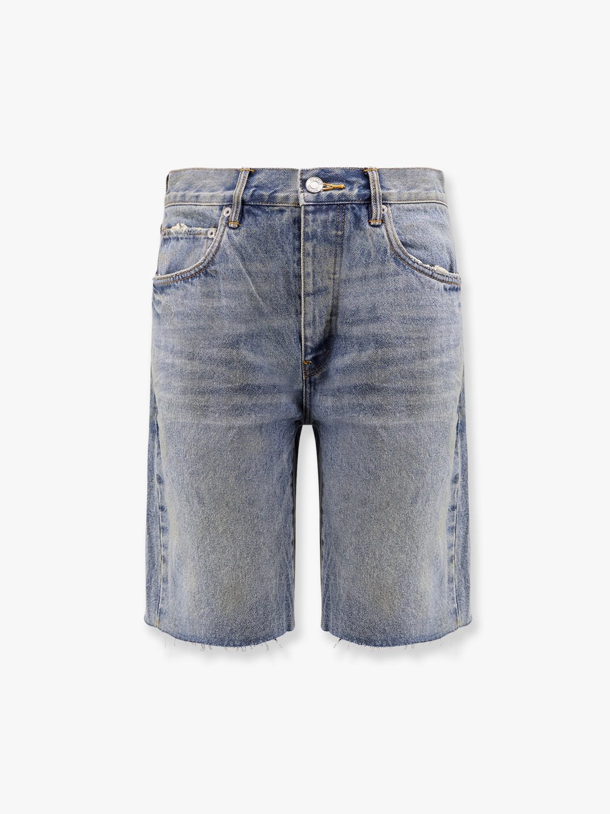 PURPLE BRAND Cast Iron Light Indigo Shorts