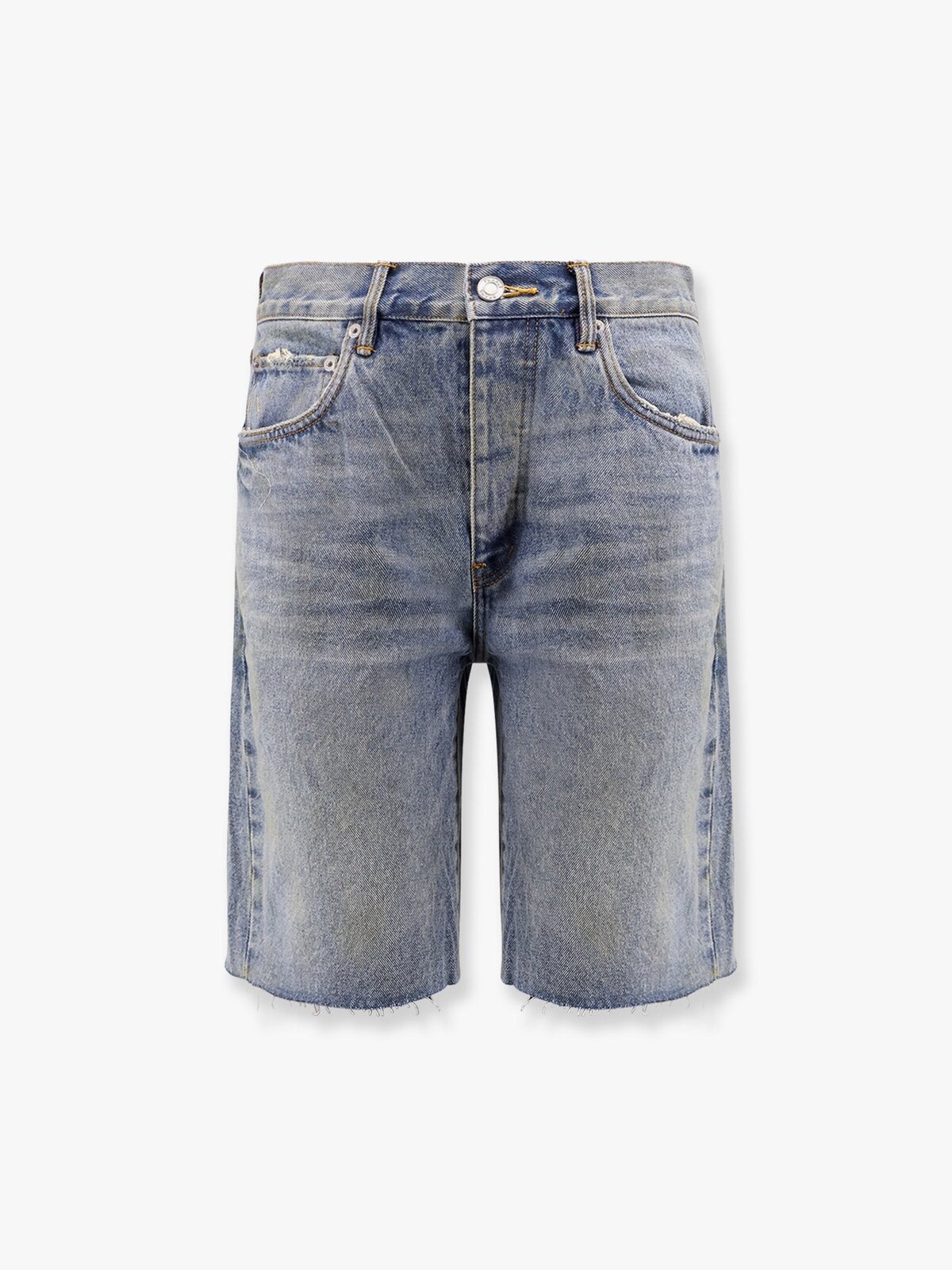 PURPLE BRAND Cast Iron Light Indigo Shorts