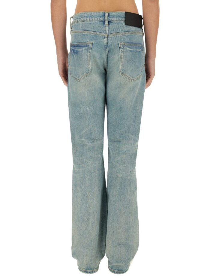 PURPLE BRAND "COATED FLARE" JEANS