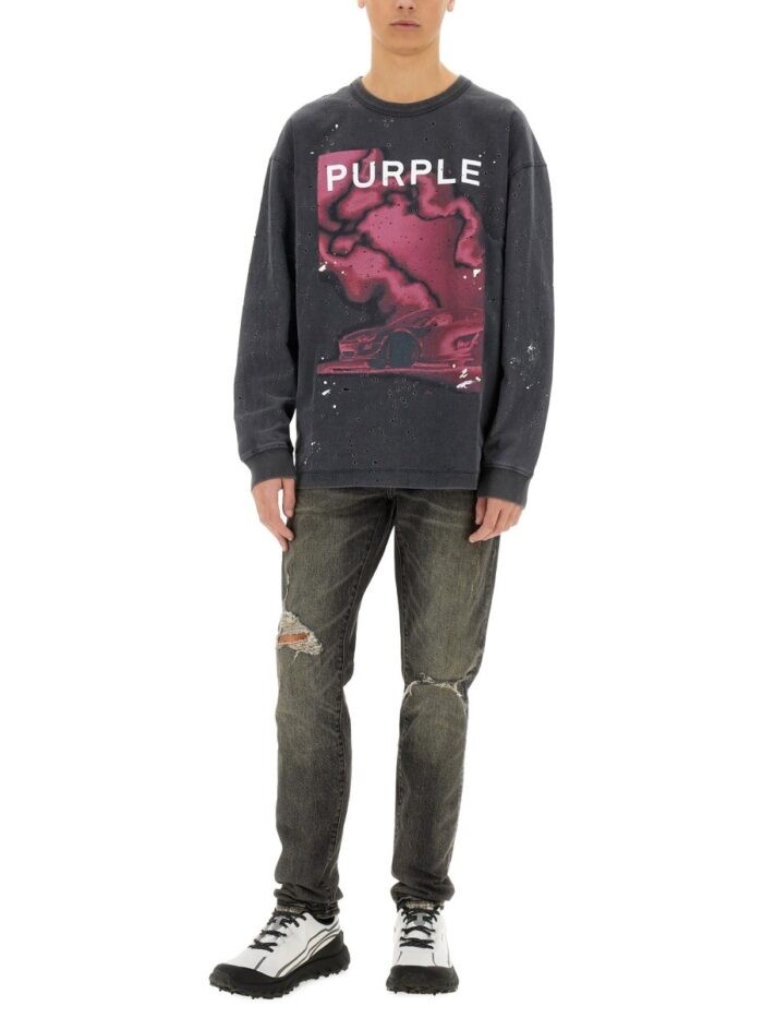 PURPLE BRAND JERSEY SWEATSHIRT