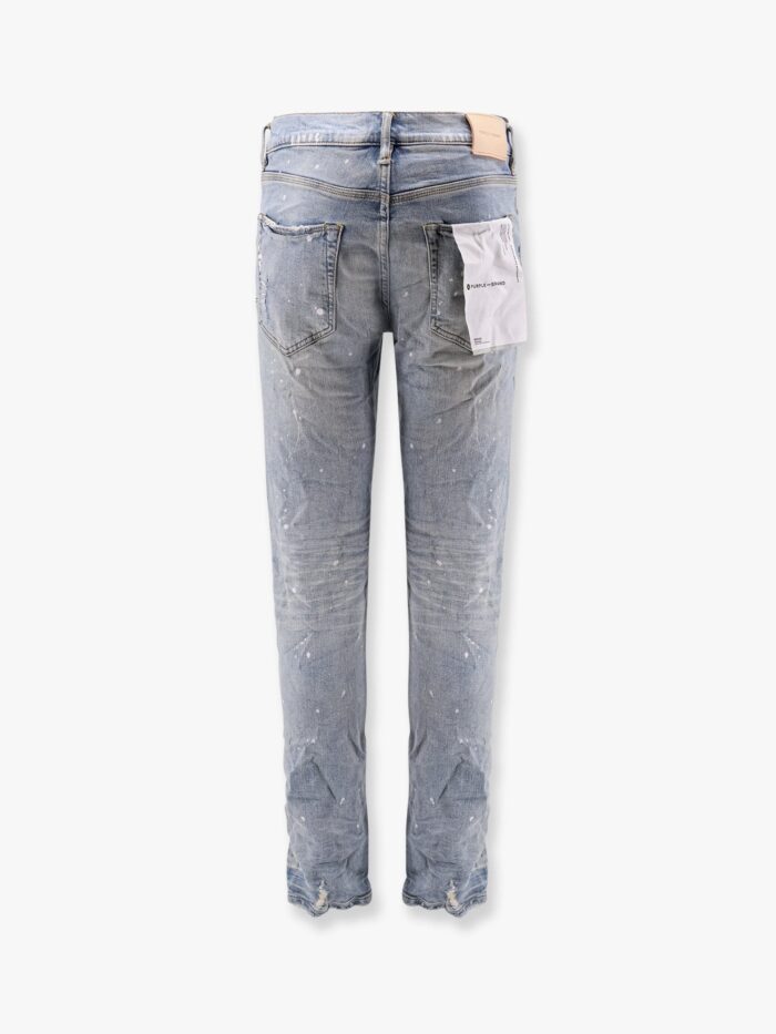 PURPLE BRAND Light Indigo Paint Slim Fit Jeans