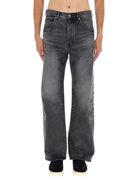 PURPLE BRAND PANTS "TRACED GOTHIC WORDMARK"