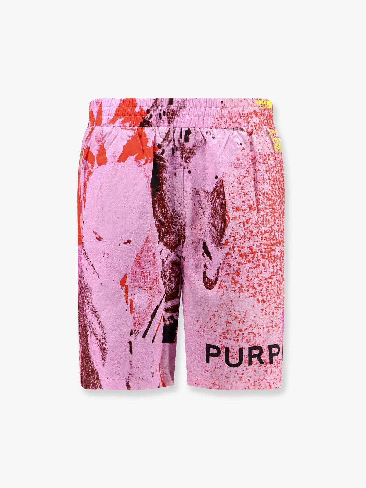 PURPLE BRAND Pull-on Multicolor Lyocell Shorts