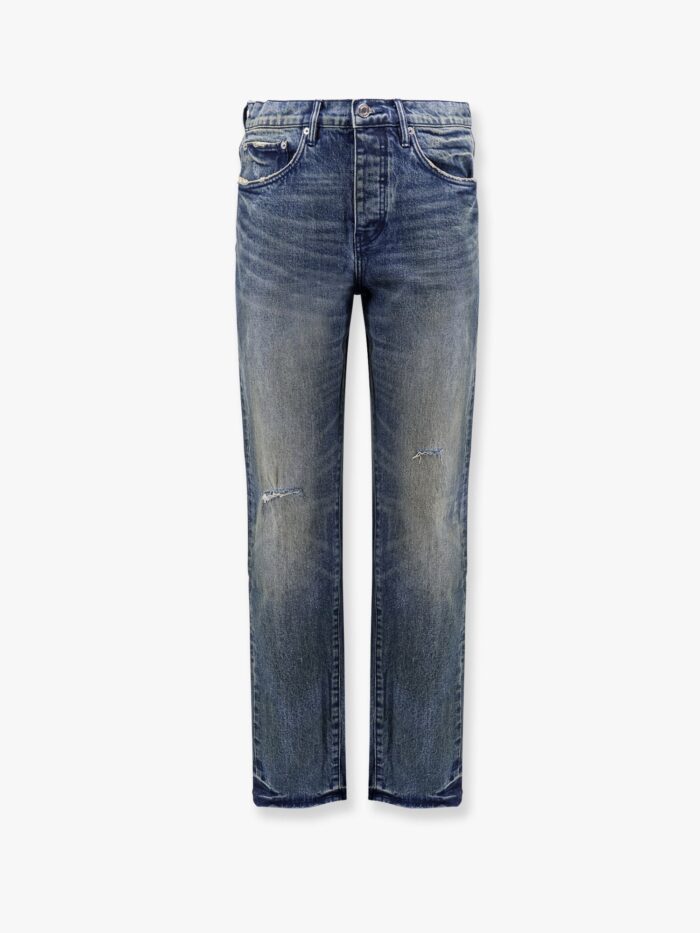 PURPLE BRAND Rough Quartz Dirty Dark Indigo Slim Straight Jeans