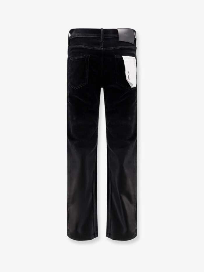 PURPLE BRAND Skinny Flare Velvet Trousers