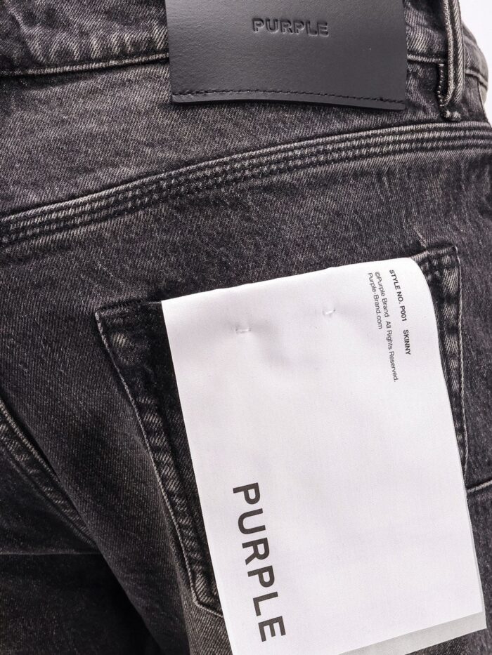 PURPLE BRAND Skinny Tinted Washed Black Jeans