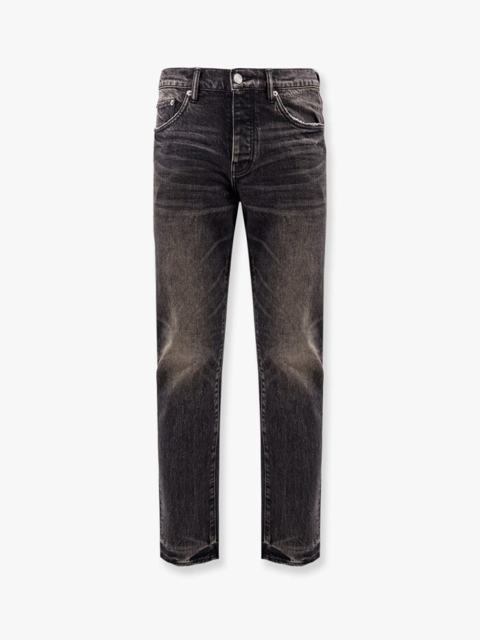 PURPLE BRAND Skinny Tinted Washed Black Jeans