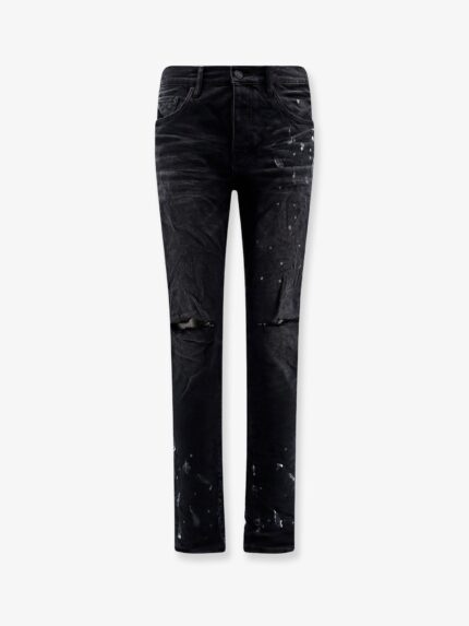 PURPLE BRAND Slim Fit Black Denim Jeans