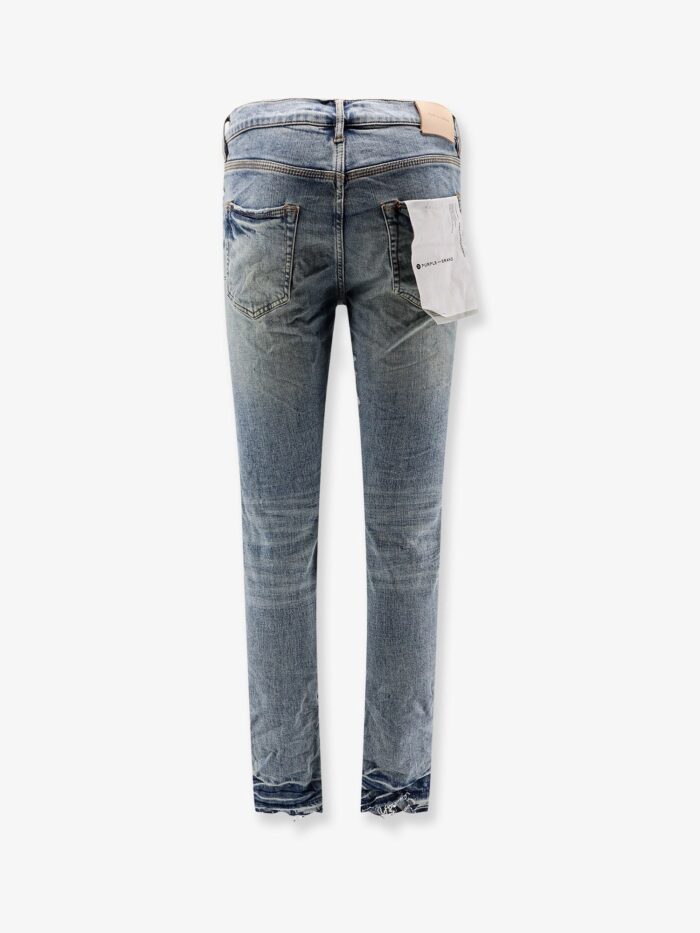 purple brand slim fit jeans wth destroyed effect PURPLE BRAND Slim Fit Jeans Wth Destroyed Effect