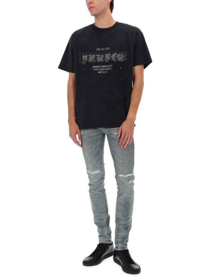 PURPLE BRAND T-SHIRT WITH LOGO