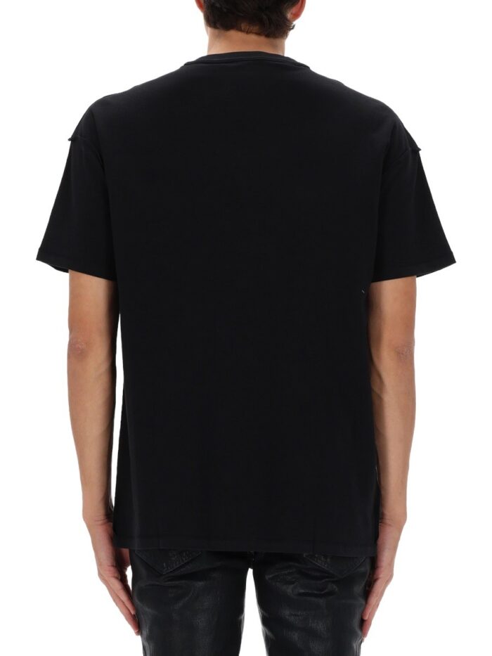 PURPLE BRAND T-SHIRT WITH PRINT