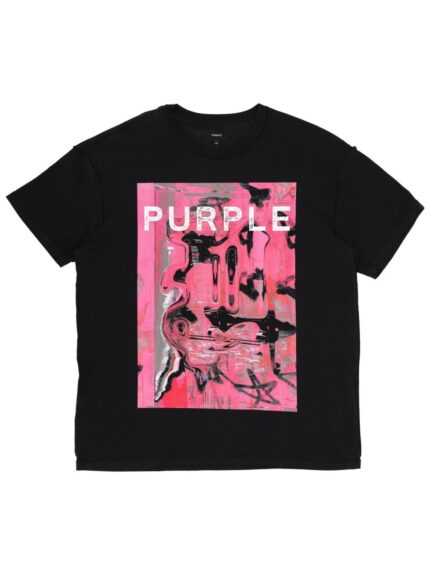 PURPLE BRAND T-SHIRT WITH PRINT