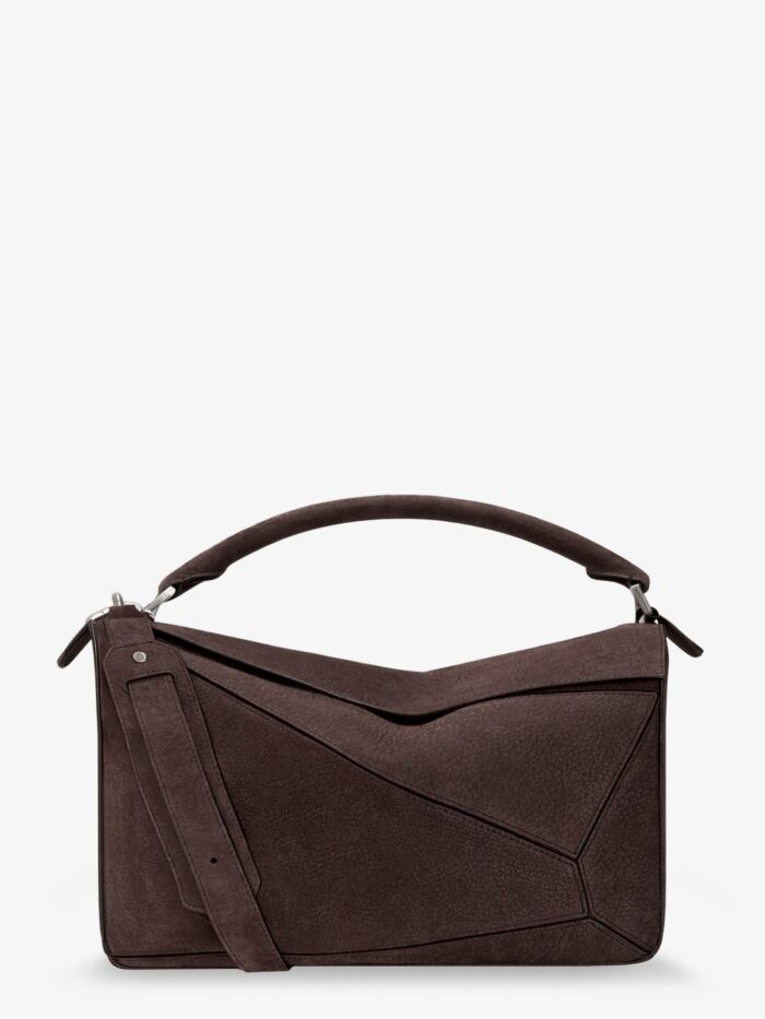 loewe puzzle large nubuck bag LOEWE Puzzle Large Nubuck Bag
