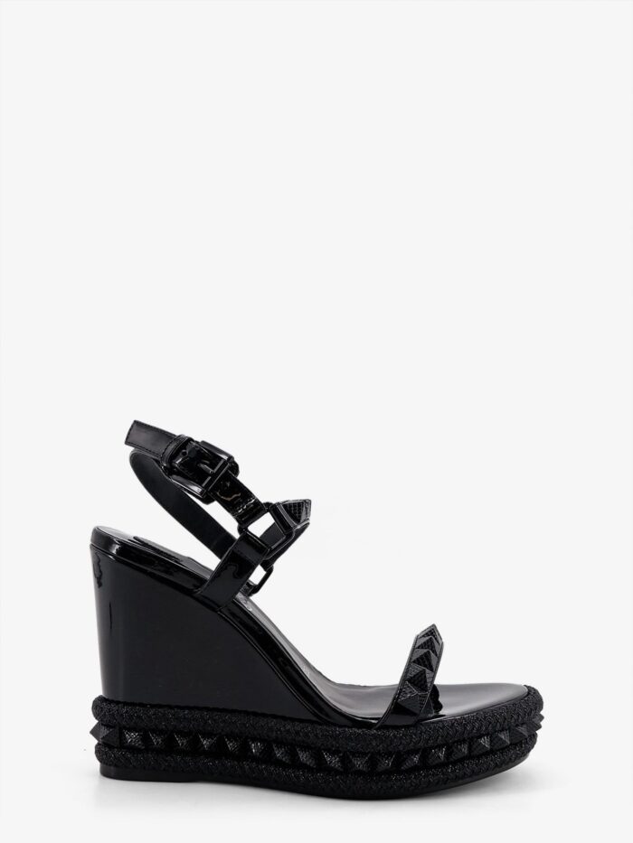 christian louboutin pyra clou leather sandals CHRISTIAN LOUBOUTIN Pyra Clou Leather Sandals
