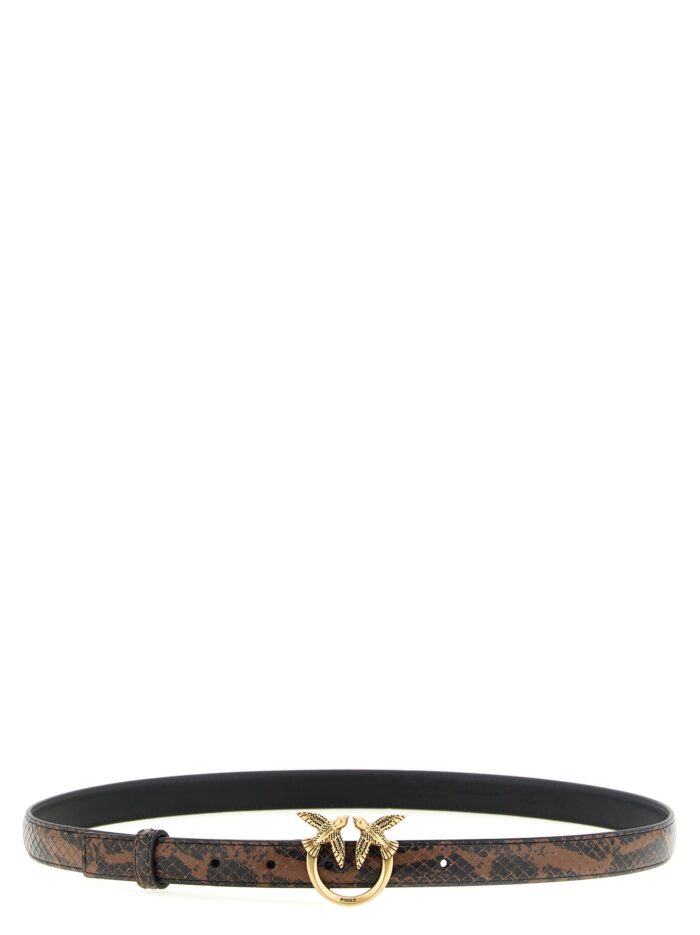pinko python print leather belt Pinko Python Print Leather Belt